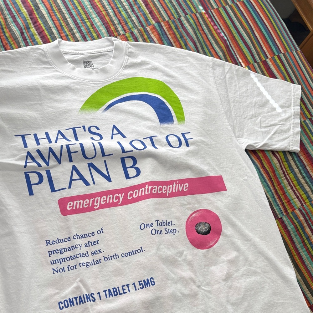 That’s a awful lot of cough syrup Plan B Graphic T-Shirt double side large new